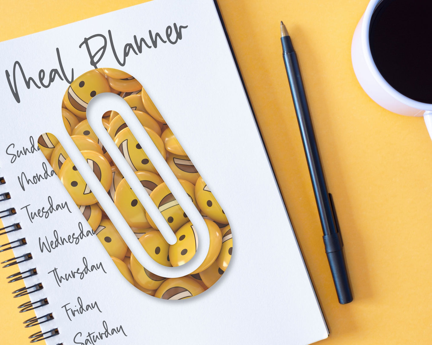 Smiley Faces Jumbo Paperclip