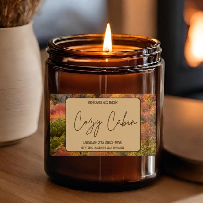 Cozy Cabin - Amber Jar