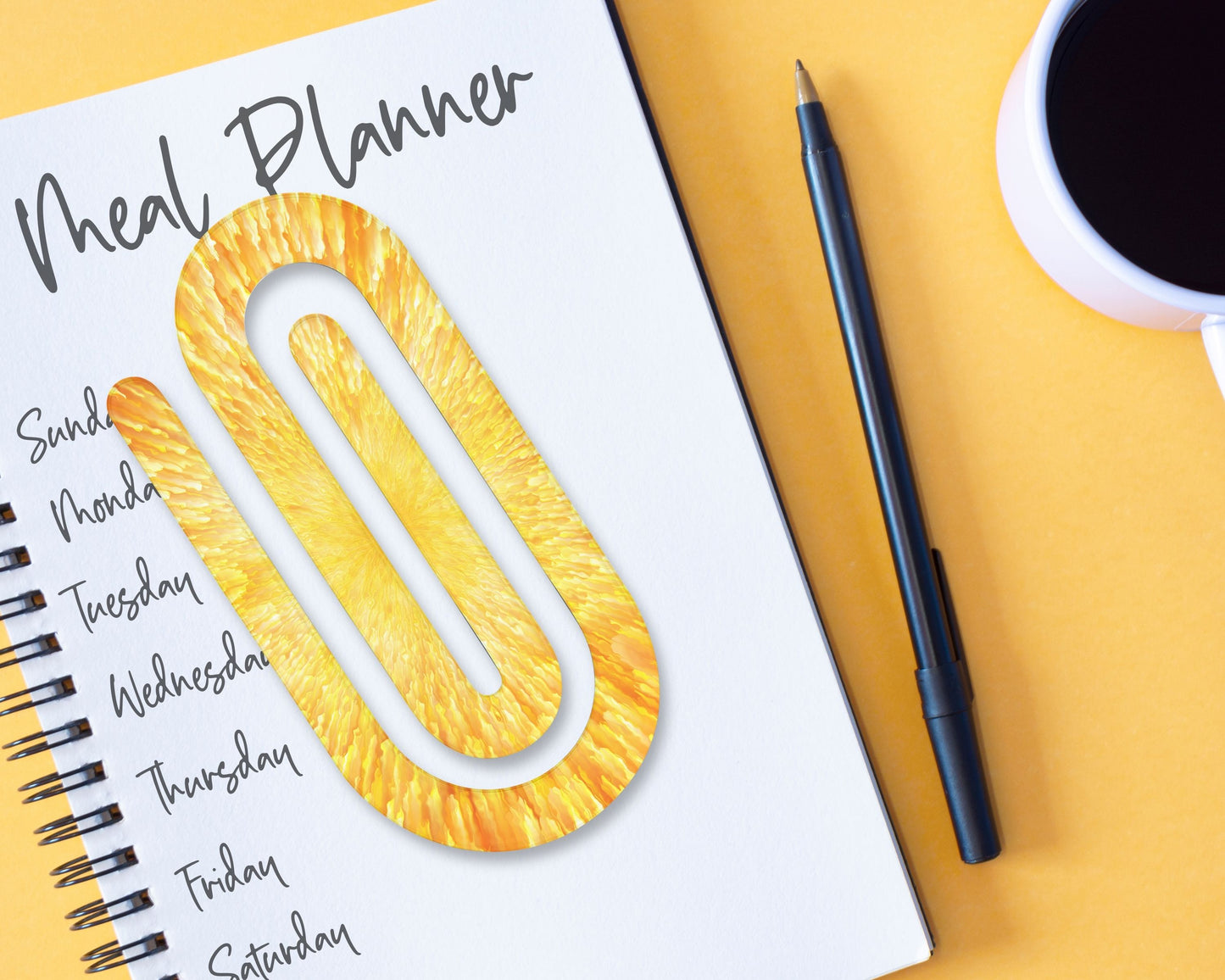 Gold Burst Jumbo Paperclip