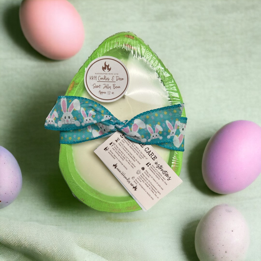 Easter Egg Dough Bowl - Rustic Soy Candle