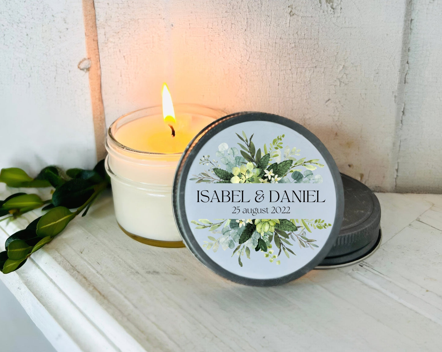 Green Flowers & Leaves - Set of 12