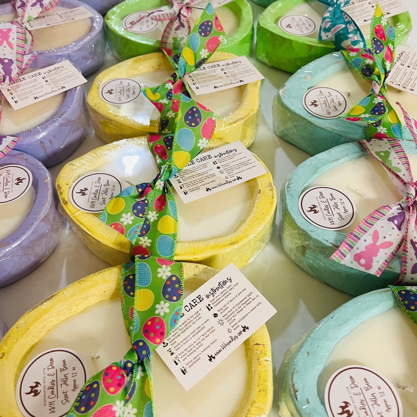 Easter Egg Dough Bowl - Rustic Soy Candle