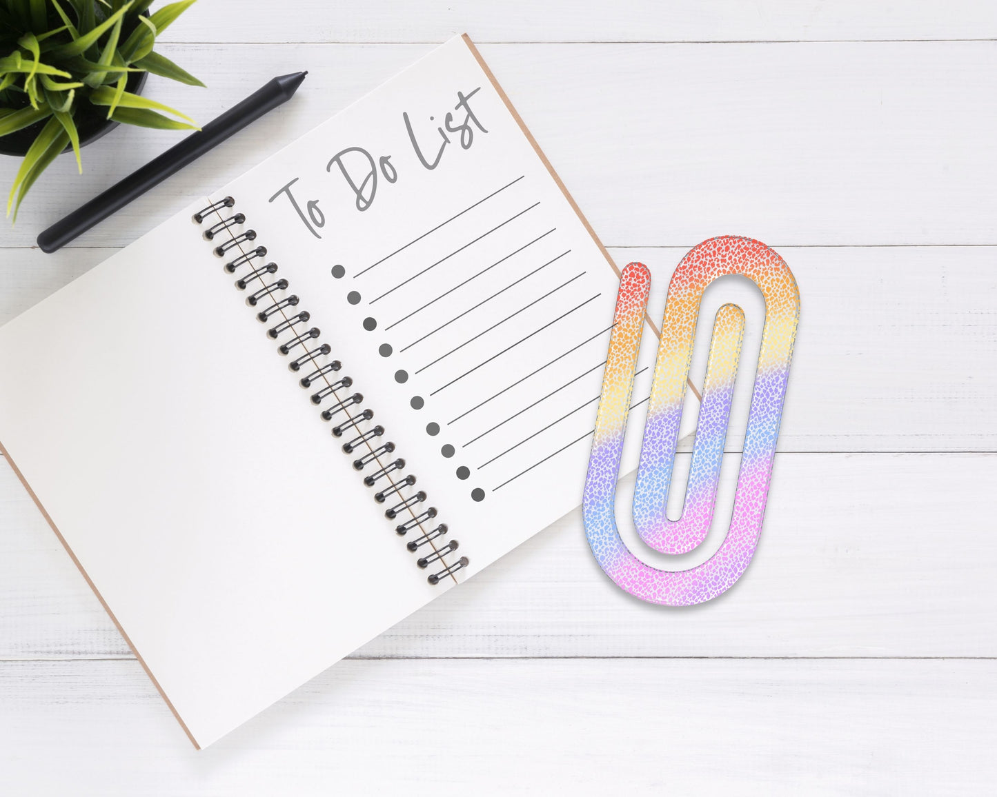 Pastel Rainbow Jumbo Paperclip