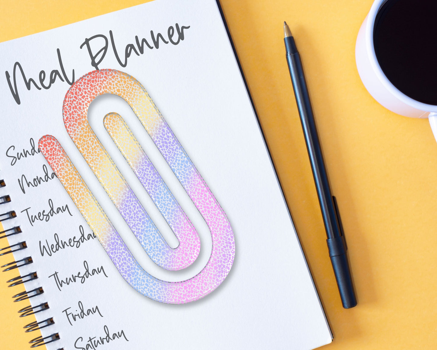 Pastel Rainbow Jumbo Paperclip