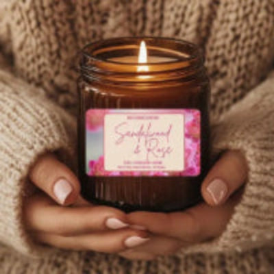 Sandalwood & Rose - Amber Jar