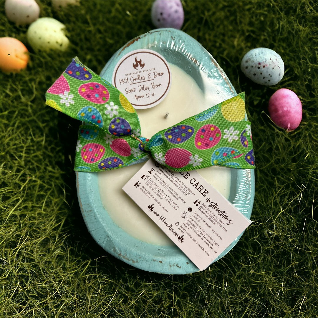 Easter Egg Dough Bowl - Rustic Soy Candle