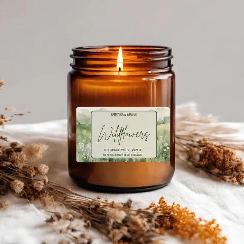 Wildflowers - Amber Jar