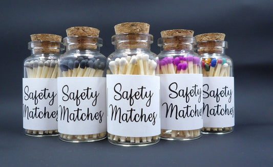 White Apothecary Safety Matches - KKH Candles