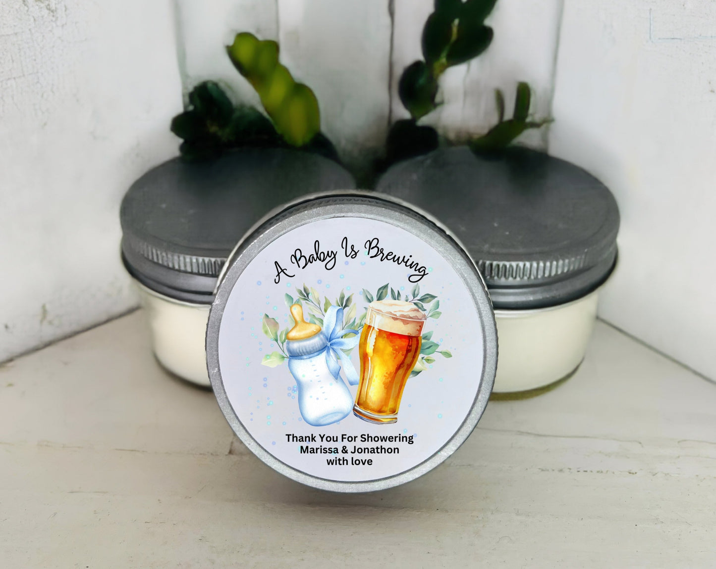 A Baby Is Brewing (Blue) - Set of 12