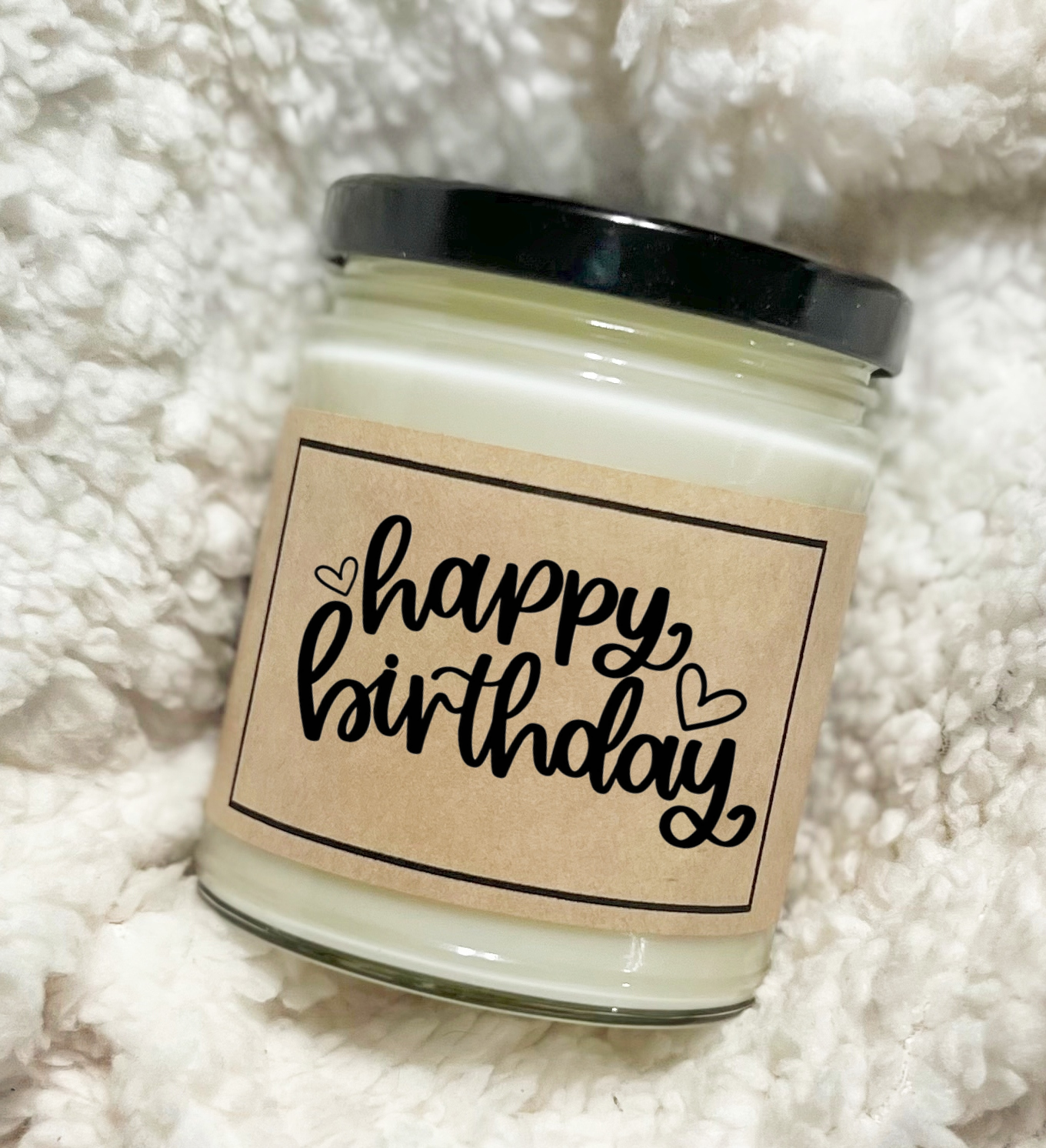 Happy Birthday - Custom Candle