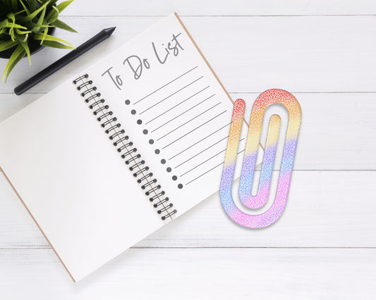 Pastel Rainbow Jumbo Paperclip